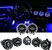 AUTOGP Mercedes cla w118 airwent havalandırma menfez seti ledli ambiyans 2018+ 64 renk ön arka - 3