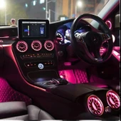 AUTOGP Mercedes glc x253 airwent havalandırma menfez seti ledli ambiyans 2013 / 2018 3 renk ön arka - 4