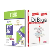 Çap Yayınları TYT Fizik 36 x 7 Up Deneme ve AKM Dil Bilgisi Soru Bankası Seti 2 Kitap - 1