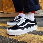 Vans Old Skool Platform Black & White - 1