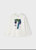 Mayoral Krem Çocuk Tshirt - 4