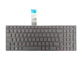 Asus X550 K550C X552 Notebook Klavye - Siyah - Kırmızı Harfli / NBKL0833RD - 1