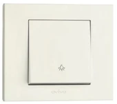 15 Adet Ovivo Grano Beyaz Zil Anahtarı Light Çerçeve Dahil - 1
