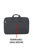 Case Club 2117 Büyük Boy 17,3 Inç Laptop Evrak Çantası Darbe Emici Koruma Su Geçirmez Kumaş - 8