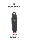 Case Club 2117 Büyük Boy 17,3 Inç Laptop Evrak Çantası Darbe Emici Koruma Su Geçirmez Kumaş - 7