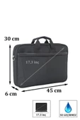Case Club 2117 Büyük Boy 17,3 Inç Laptop Evrak Çantası Darbe Emici Koruma Su Geçirmez Kumaş - 2