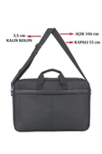 Case Club 2117 Büyük Boy 17,3 Inç Laptop Evrak Çantası Darbe Emici Koruma Su Geçirmez Kumaş - 5