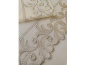 Çeyiz Diyarı Fransız Güpürlü Belinda Nevresim Takımı 6 Parça Krem Cappucino - 2