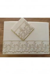 Çeyiz Diyarı Fransız Güpürlü Belinda Nevresim Takımı 6 Parça Krem Cappucino - 4