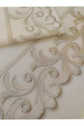 Çeyiz Diyarı Fransız Güpürlü Belinda Nevresim Takımı 6 Parça Krem Cappucino - 5