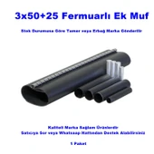 TAMER 3x50+25 Kablo İçin Fermuarlı Isı Büzüşmeli Ek Muf 1KW - 1