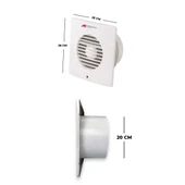 MUTLUSAN 200 lük Banyo ve Mutfak Havalandırma Aspirtörü Montaj Delik Çapı 200mm (20cm) - 2