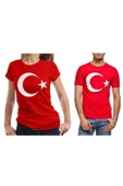 Türk Bayrağı Tişört Türk Bayraklı T-shirt Unisex Bayrak Tişört - 1