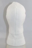 Beyaz Kılıç Nakışlı 3 Gözlü Unisex Kar Maskesi - 4