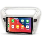 MAYGO  Peugeot 301 Gri 2012-2022 4GB Ram 32GB Hafıza Kablosuz Carplay Android Auto Destekli Multimedya Navigasyonlu Teyp thumbnail 2