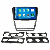 MAYGO  Skoda Octavia 2007-2012 Gri 4GB RAM 64GB Hafıza Kablosuz Carplay Android Auto Destekli Multimedya Navigasyonlu Teyp thumbnail 1