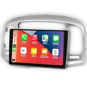 MAYGO  Hyundai Accent Era Gri 2006-2012 4GB Ram 32GB Hafıza Kablosuz Carplay Android Auto Destekli Multimedya Navigasyonlu Teyp thumbnail 2