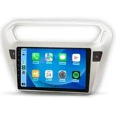 MAYGO  Peugeot 301 Gri 2012-2022 4GB Ram 32GB Hafıza Kablosuz Carplay Android Auto Destekli Multimedya Navigasyonlu Teyp thumbnail 1