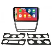 MAYGO  Skoda Octavia 2007-2012 Gri 4GB RAM 64GB Hafıza Kablosuz Carplay Android Auto Destekli Multimedya Navigasyonlu Teyp thumbnail 2