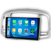 MAYGO  Hyundai Accent Era Gri 2006-2012 4GB Ram 32GB Hafıza Kablosuz Carplay Android Auto Destekli Multimedya Navigasyonlu Teyp thumbnail 1