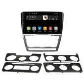 MAYGO  Skoda Octavia 2007-2012 Gri 4GB RAM 64GB Hafıza Kablosuz Carplay Android Auto Destekli Multimedya Navigasyonlu Teyp thumbnail 3