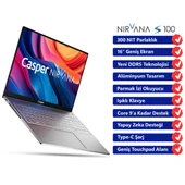 Casper Nirvana S100 300NIT i5-13420H 16GB DDR5 250GB SSD 16" W11H Laptop S100.1342-BU00P-G-F - 2