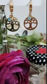 Nazar Boncuklu Hayat Ağacı Küpe - 2