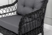 Btk Concept Milas 2'li Bahçe Ve Balkon Takımı Antrasit 2+1+1 Masalı - 4