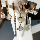 Zarif Paslanmaz Çelik Küpe Seti - 2