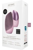 GESKE Sonic Thermo Facial Brush 6'sı 1 Arada Isıtma Fonksiyonlu Temizleme Yüz Masaj Aleti Siyah - Mor - Pembe - 2