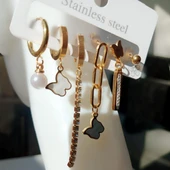 Zarif Paslanmaz Çelik Küpe Seti - 3