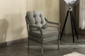 Btk Concept Milas 2'li Bahçe Ve Balkon Takımı Açık Gri 2+1+1 Masalı - 2