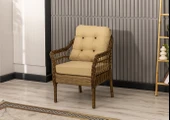 Btk Concept Milas 2'li Bahçe Ve Balkon Takımı Kahverengi 2+1+1 Masalı - 3