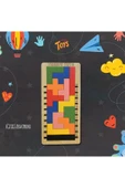 Trendy Toys Eğitici Zeka Mantık Ve Strateji Oyunu Ahşap Kademeli Tetris - 1