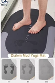 Canderel Şık Tasarım Sihirli Su Emici Banyo Lavabo Tuvalet Paspası Kaymaz Tabanlı Abdest Paspası - 6