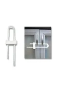 homecraft 4 Adet Raylı Dolap Kilidi Çocuk Bebek Güvenliği Emniyet Kilidi - 6