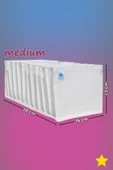 MİA Home Production Beyaz - Medium Boy / 11 Gözlü Çekmece Düzenleyici - Cepli Organizer - Akordiyon Düzenleyici - 1