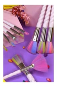 RANA BEAUTY 10'lu Makyaj Fırça Seti Lila Renk Örgü Sap - 1