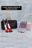 MUJGAN 7'li Fırça Seti Metal Kutulu Siyah - 2