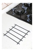 homecraft 2-Adet Metal Nihale Siyah Nihale Tezgah Üstü Nihale Kare Metal Altlık Çaydanlık Tencere Altlığı - 3