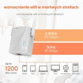 Tenda A18 300 Mbps Wifi Range Extender/Menzil Genişletici 2 Anten - 7
