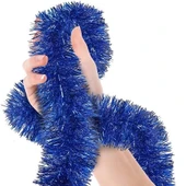 Simli Parti Süsü 2 Metre Mavi - 1