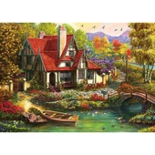 Ks Games Puzzle Cottage Riverside 1000 Parça K.20736 7363 - 2
