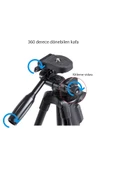 EXENAR  Kumandalı Tripod 3 Ayak Sabitleyici Video Footoğraf Çekim Tripodu 150cm Uzaktan Kumandalı - 5