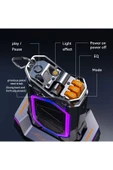 EXENAR  Mekanik Subwoofer Gaming RGB Hoparlör Magnetic Bluetooth Hifi Mega Bass Speaker - 4