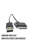 EXENAR  Samsung Galaxy Tab P1000 P3100 P5100 P5110 P6200 P6800 P7300 P7500 N8000 -n8010 Tablet Şarj Kablosu - 1