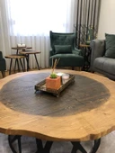 Kırmızı Doğal Ahşap Küp Saksı ve Canlı Kaktüs (Alindi015) - 3