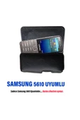 Samsung 5610 Kılıfı Tuşlu Telefon Bele Takılan Kemer Kılıf  S5610 Bel Çanta - 1