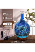 EXENAR  Aroma Terapi Oda Hava Nemlendirici  Renkli Galaxy 3D Cam Buhar Makinesi Çok Renkli Led Işıklı - 5