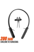Kablosuz Bluetooth Kulaklık Mikrofon Boyun Askılı Sporcu Stereo Kulaklık 200 Saat Kesintisiz Dinleme - 1